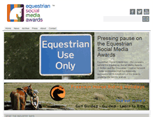 Tablet Screenshot of equestriansocialmediaawards.com